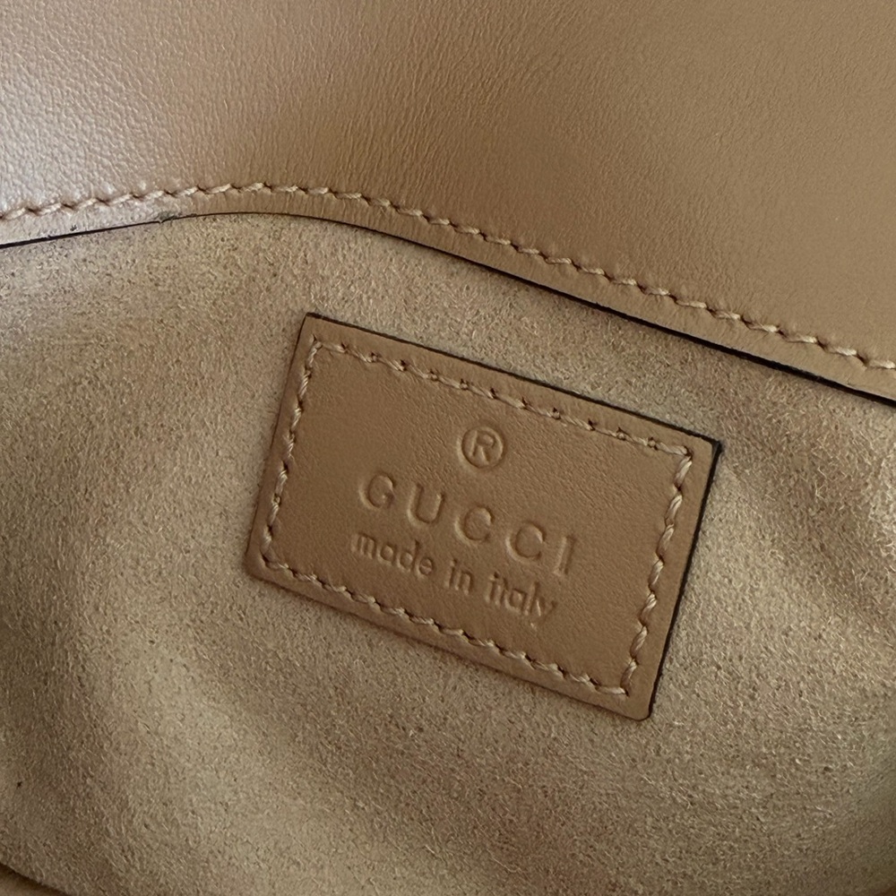 NWT Authentic Gucci GG Marmont Matelassé Super Mini Bag - Tone-on-Tone Hardware - Picture 7 of 11